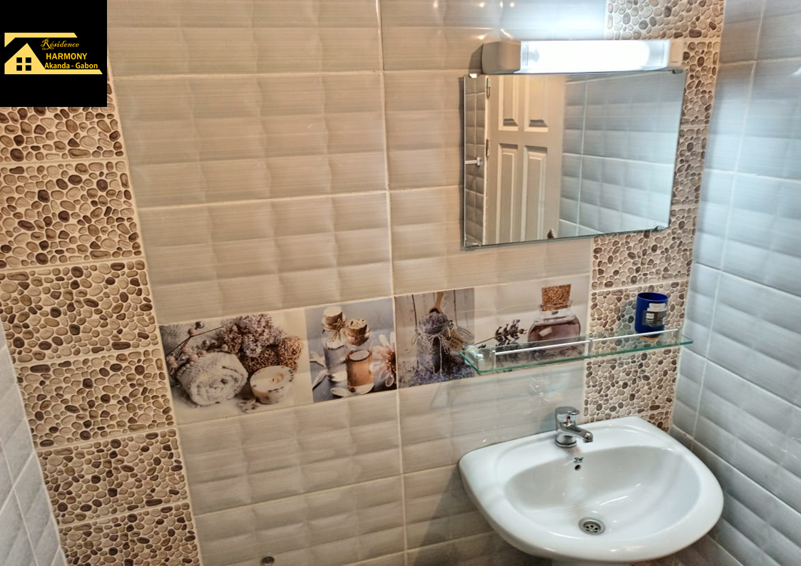 lave main et miroir douche